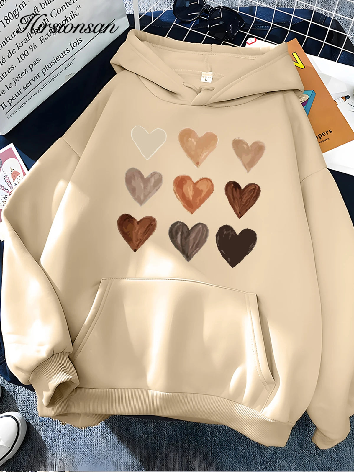 Heart Print Sweatshirt