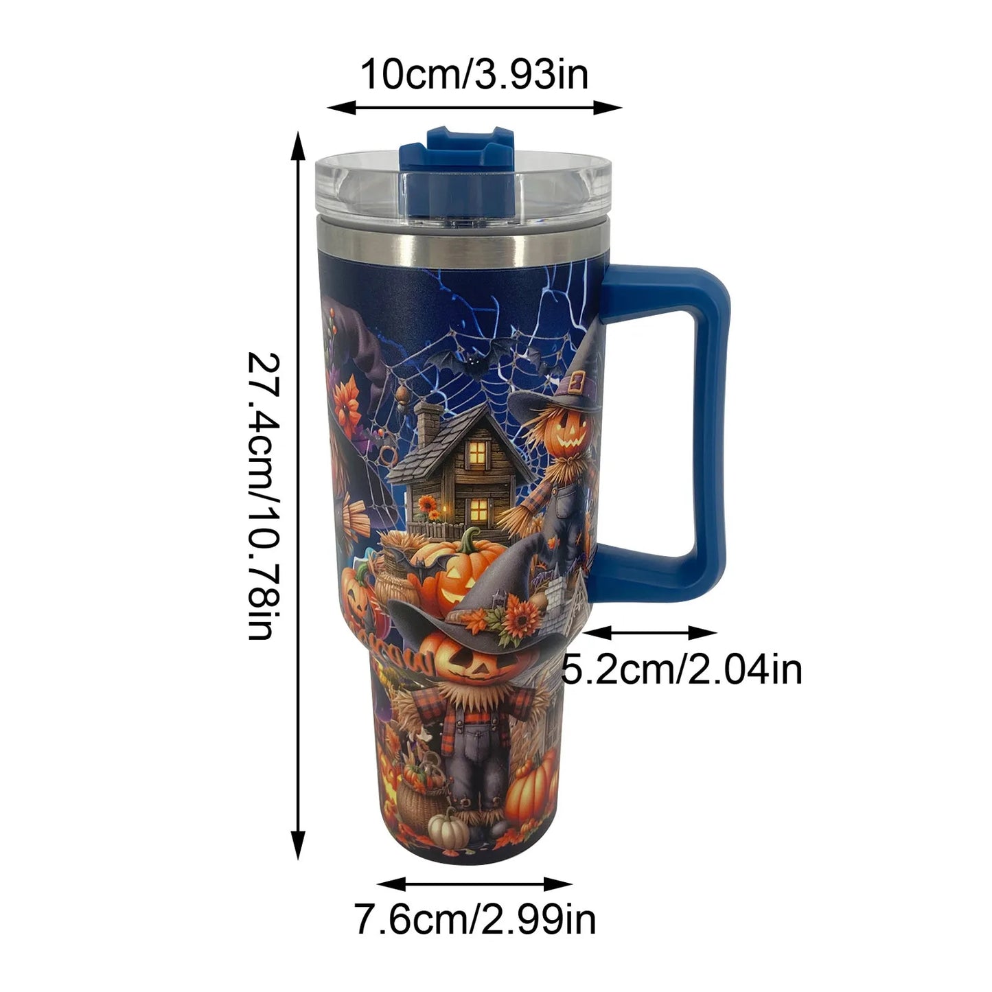 40oz Halloween Tumbler Stainless Steel Large